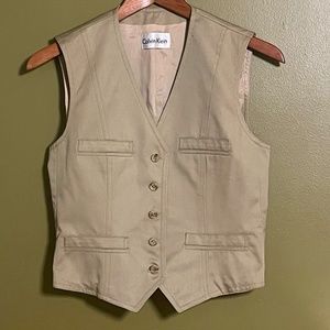 Vintage Calvin Klein Kahki Vest